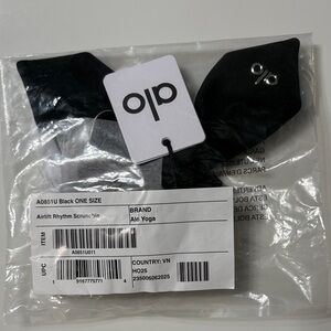 ALO Yoga Black Airlift Rhythm Scrunchie